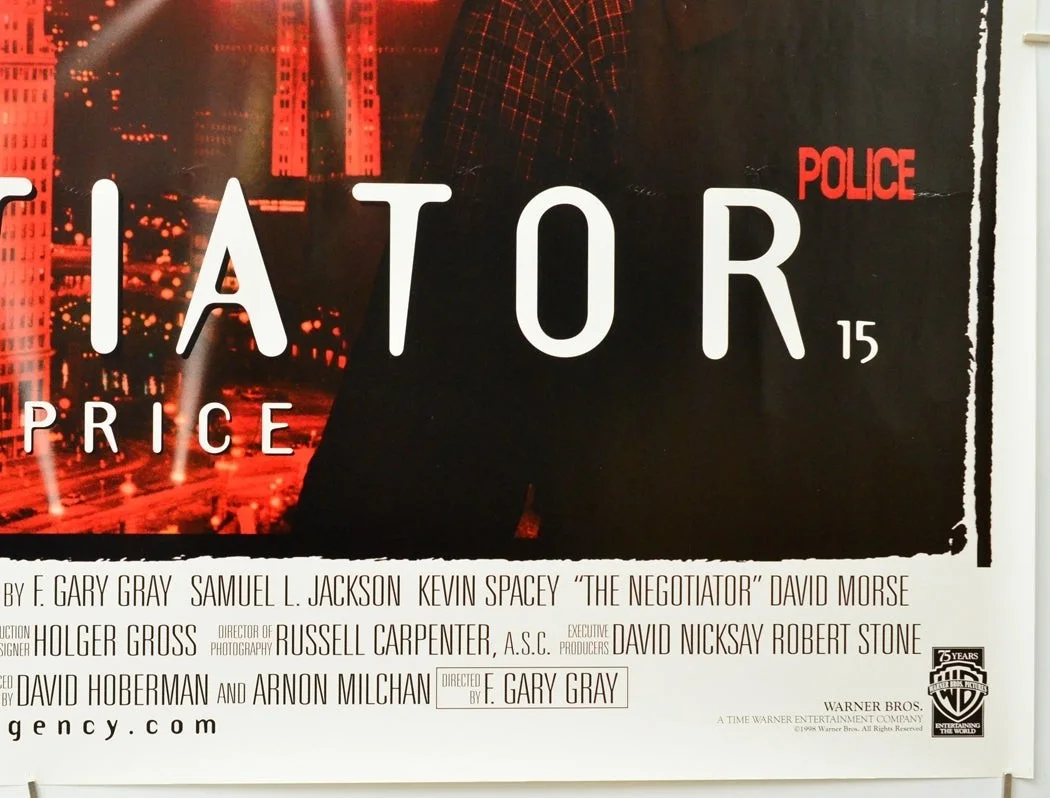 THE NEGOTIATOR (1998) Original Cinema Quad Movie Poster - Samuel L Jackson, изображение 5