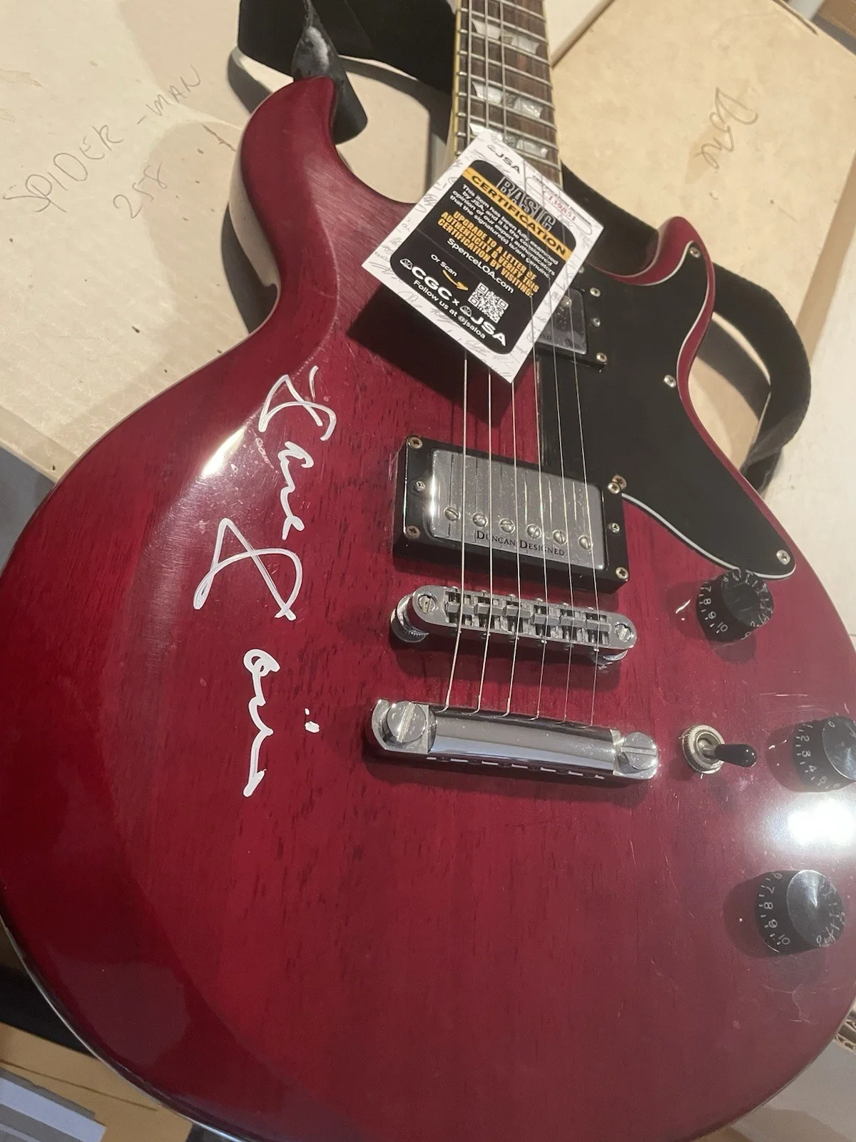 Dave Davies The Kinks Signed Guitar JSA Certified Autograph, image 4