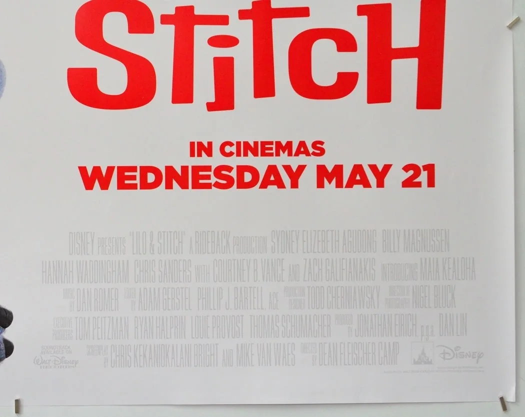 LILO AND STITCH (2025) Original Cinema Quad Movie Poster (vers 2) Disney Pixar, изображение 5