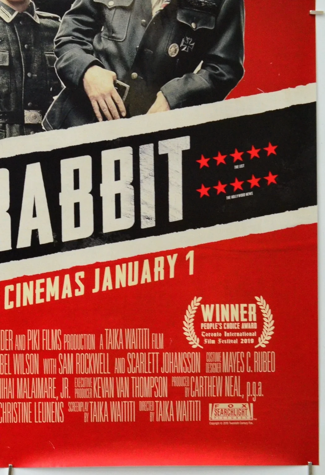 JOJO RABBIT (2019) Original One Sheet Movie Poster - Taika Waititi, Sam Rockwell, image 5