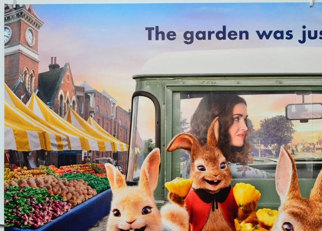 PETER RABBIT 2 (2020) Original Cinema Quad Film Poster (ADV) Domhnall Gleeson, изображение 2