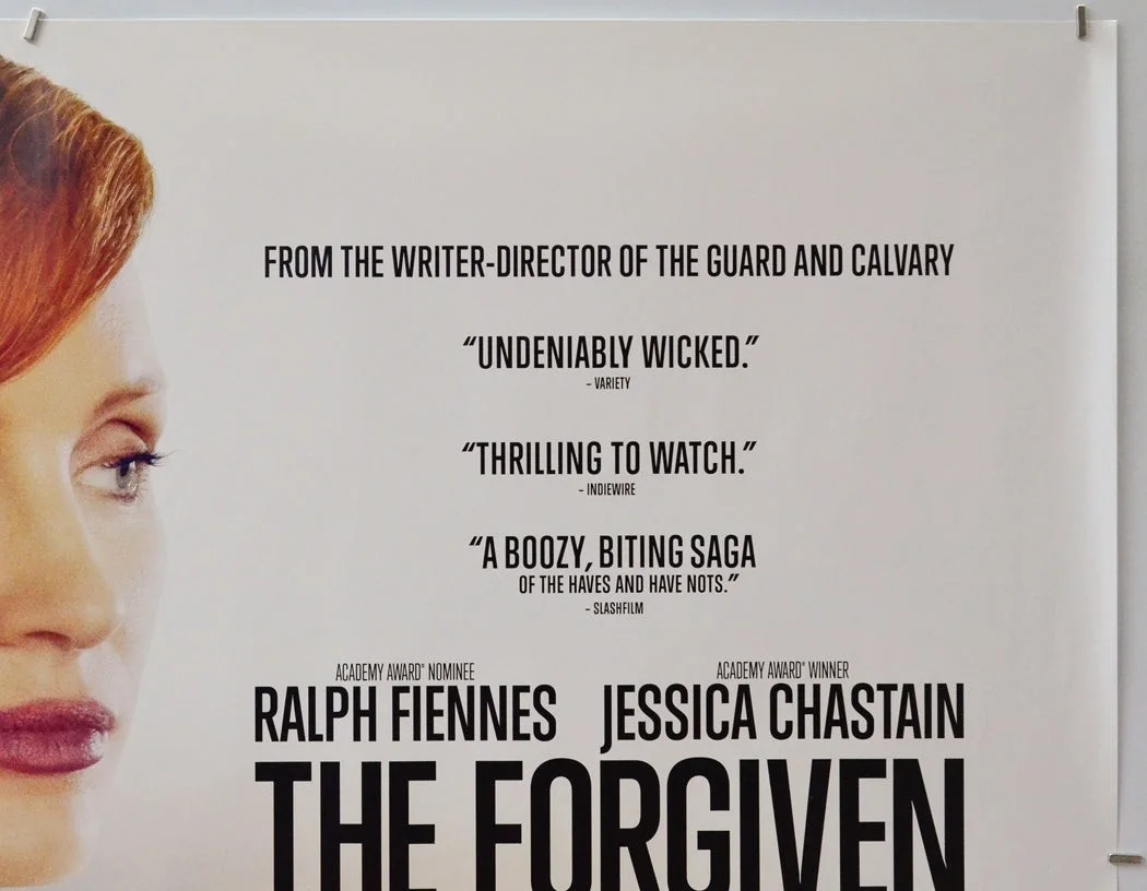 THE FORGIVEN (2022) Original Quad Movie Poster - Ralph Fiennes, Jessica Chastain, image 3