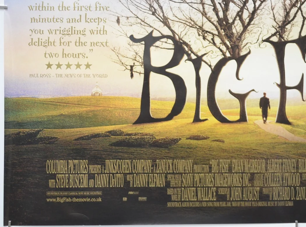 BIG FISH (2004) Original Quad Film Poster - Tim Burton, Ewan McGregor (Reviews), изображение 4