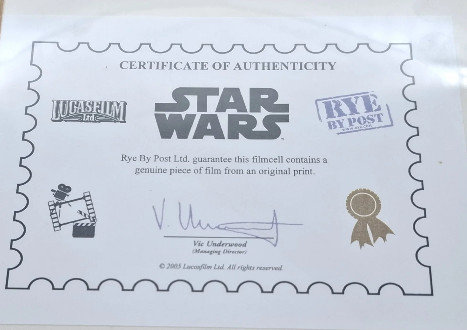 Star Wars -Episode 3 Revenge of the Sith Original Filmcell Ltd Edition 412:1000, изображение 4