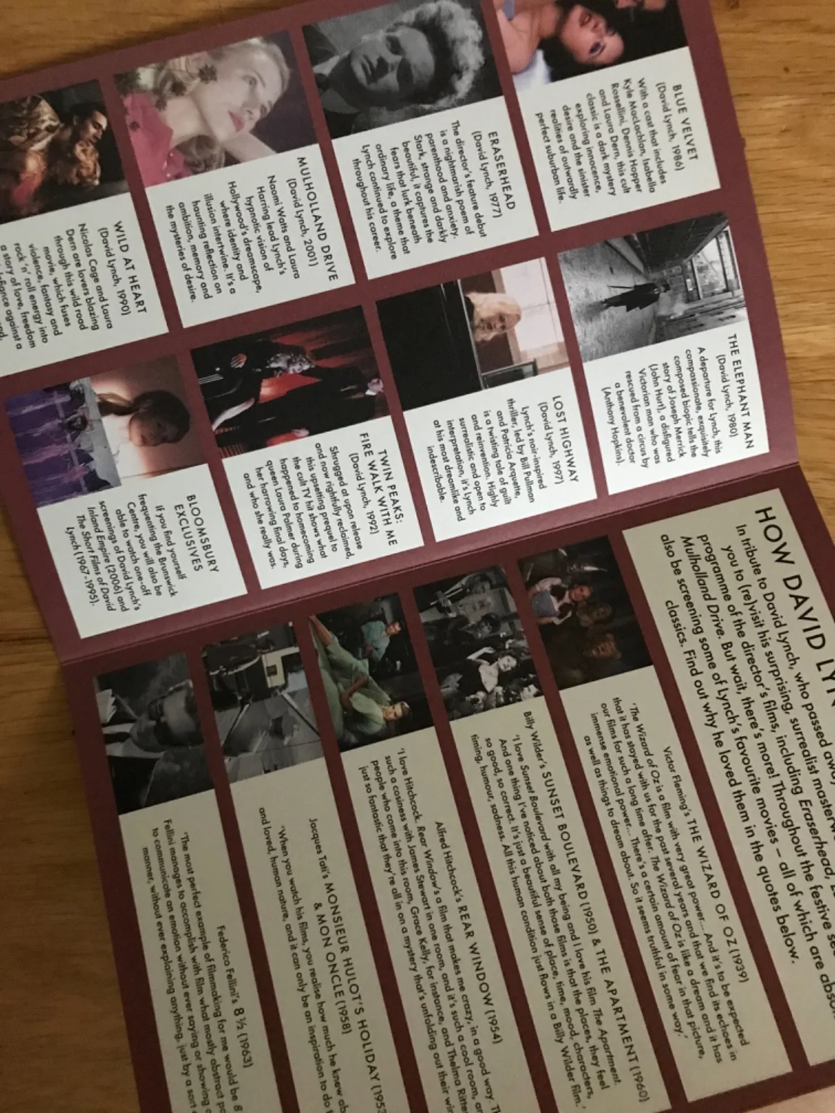 NEW Curzon cinema HOW DAVID LYNCH STOLE CHRISTMAS Winter 2025 pamphlet/programme, изображение 2