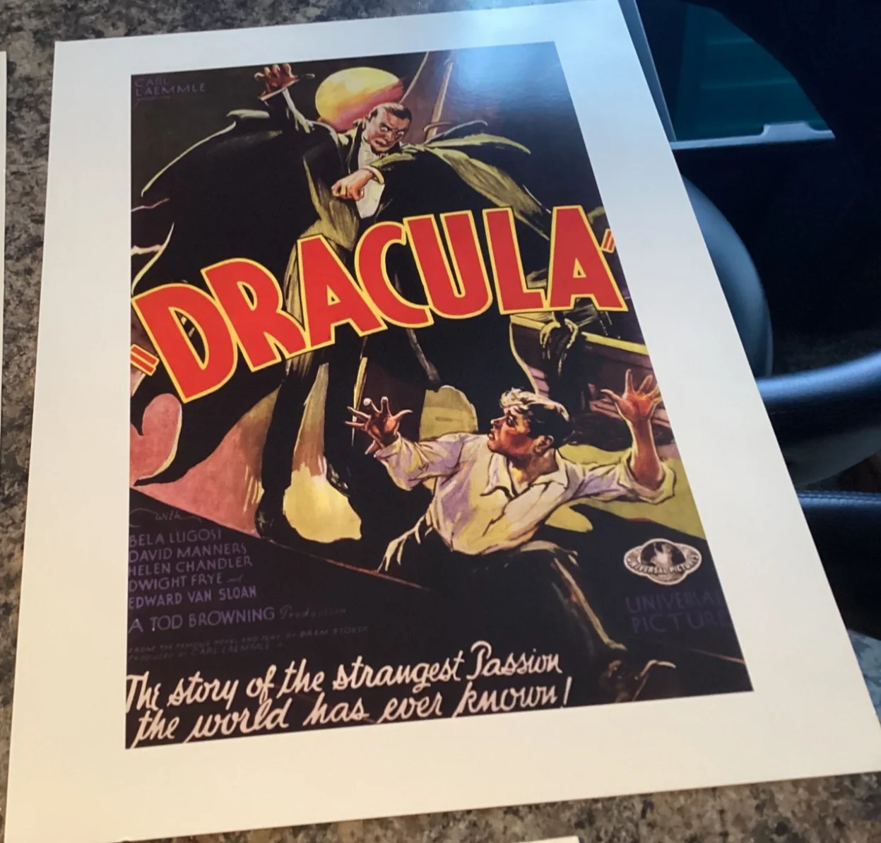 FRANKENSTEIN DRACULA THE FLY CLASSIC HORROR MOVIE POSTER SET, image 4