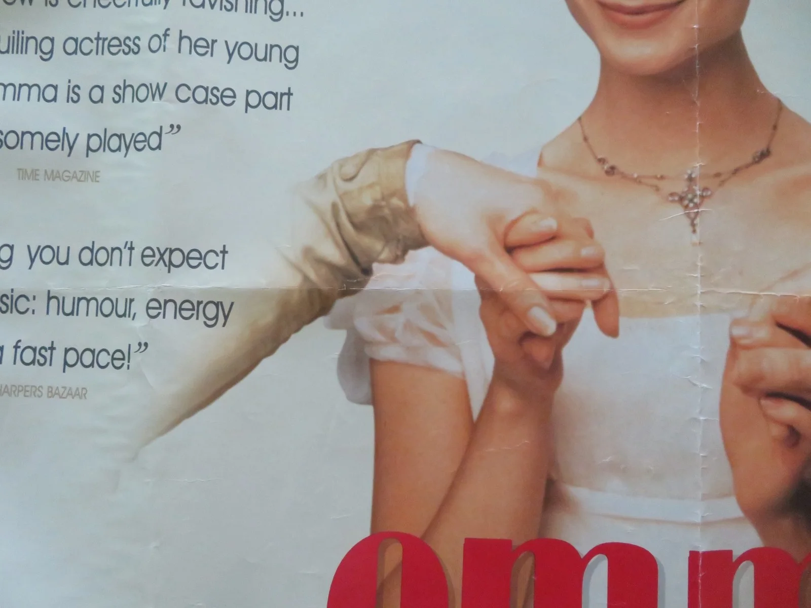 EMMA UK QUAD ROLLED POSTER GWYNETH PALTROW EWAN MCGREGOR 1996, изображение 2