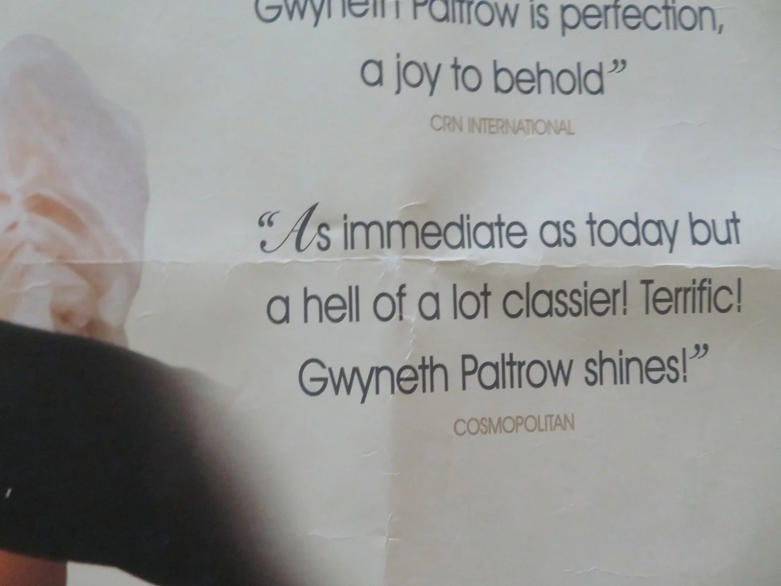 EMMA UK QUAD ROLLED POSTER GWYNETH PALTROW EWAN MCGREGOR 1996, изображение 3