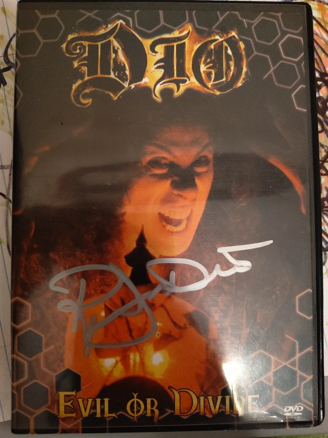Ronnie James Dio Signed Dvd Insert Evil divine Black Sabbath, image 2