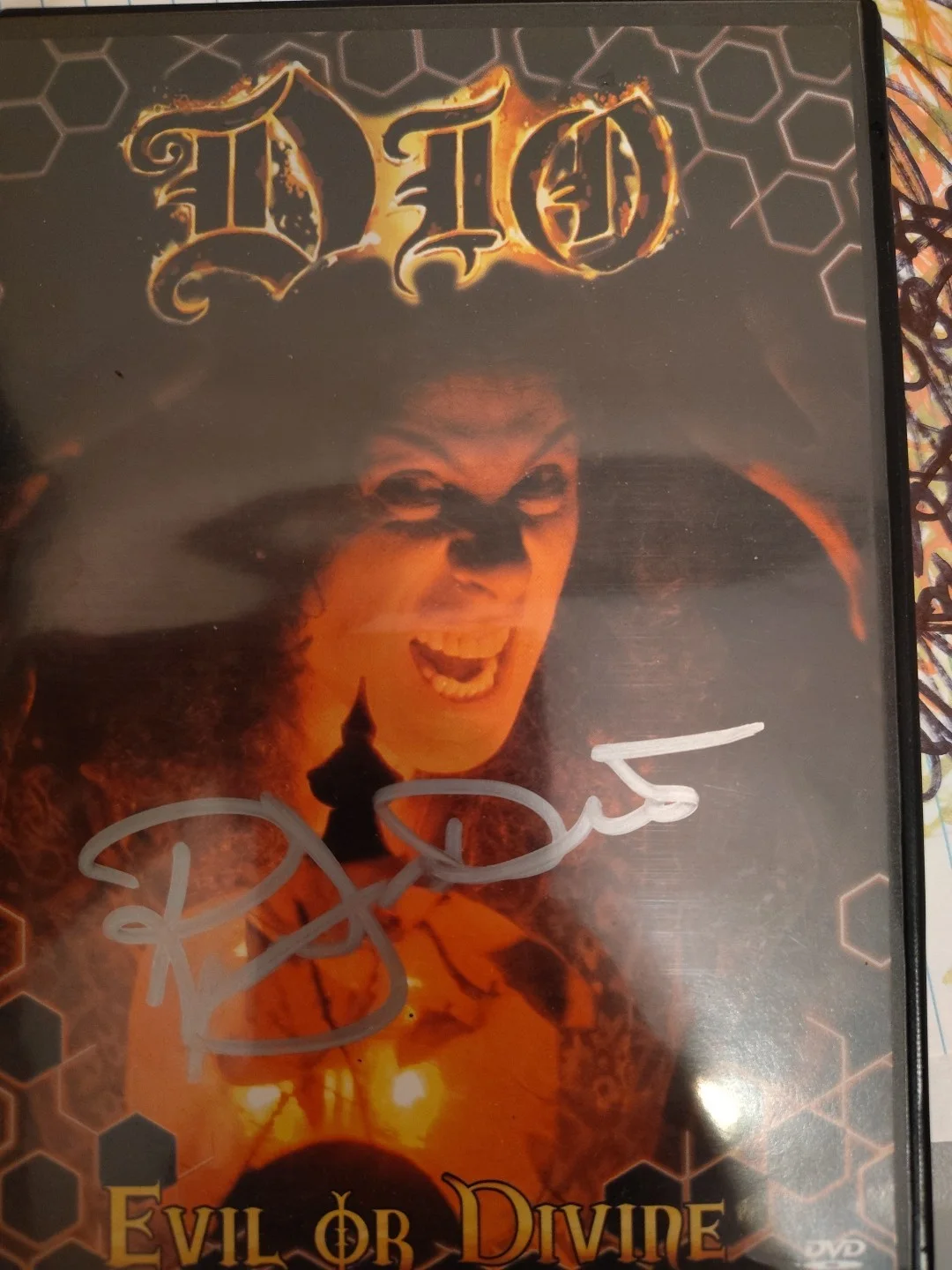 Ronnie James Dio Signed Dvd Insert Evil divine Black Sabbath, image 4