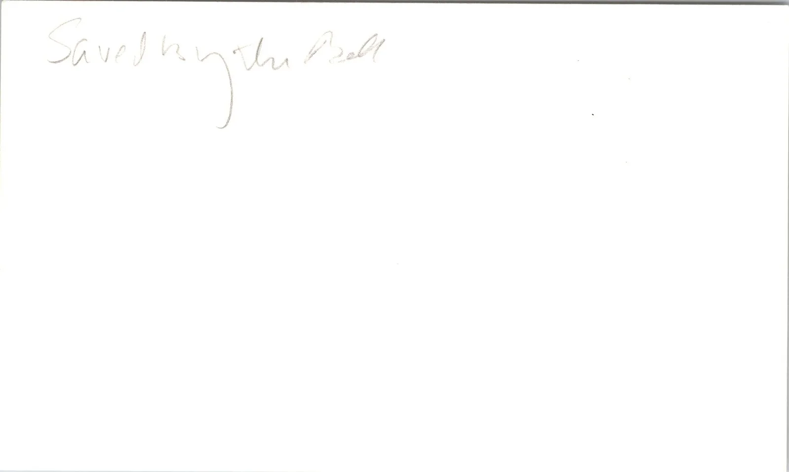 Sarah Lancaster — Sarah Lancaster Signed 3x5 Index Card Saved By The Bell Rachel Autographed, изображение 2