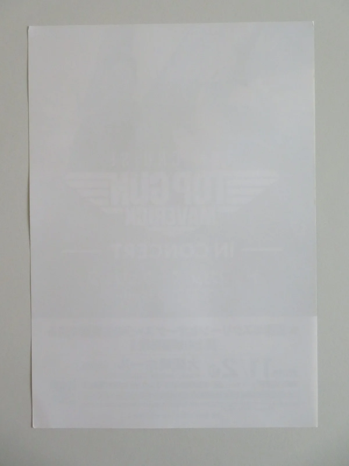 TOP GUN: MAVERICK IN CONCERT JAPANESE CHIRASHI (B5) POSTER CRUISE KILMER 2025, изображение 3