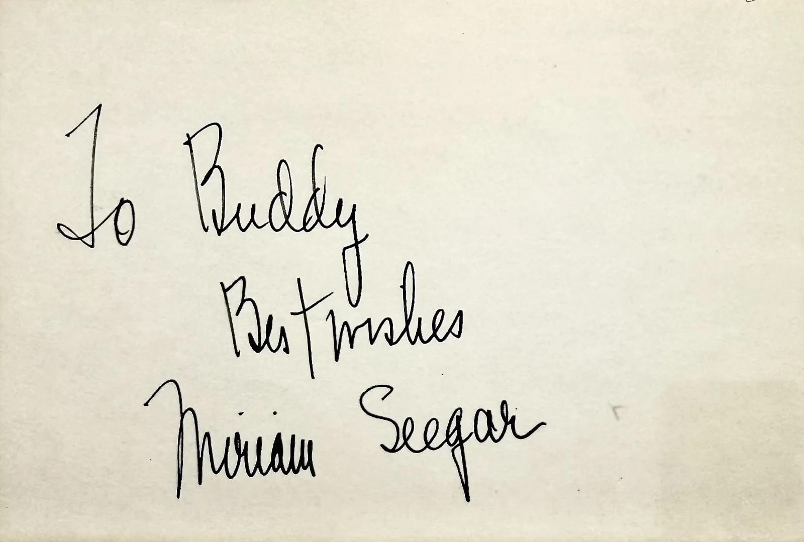 Miriam Seegar — MIRIAM SEEGAR Signed Autographed 4"x 6" INDEX CARD The Famous Ferguson Case, изображение 4