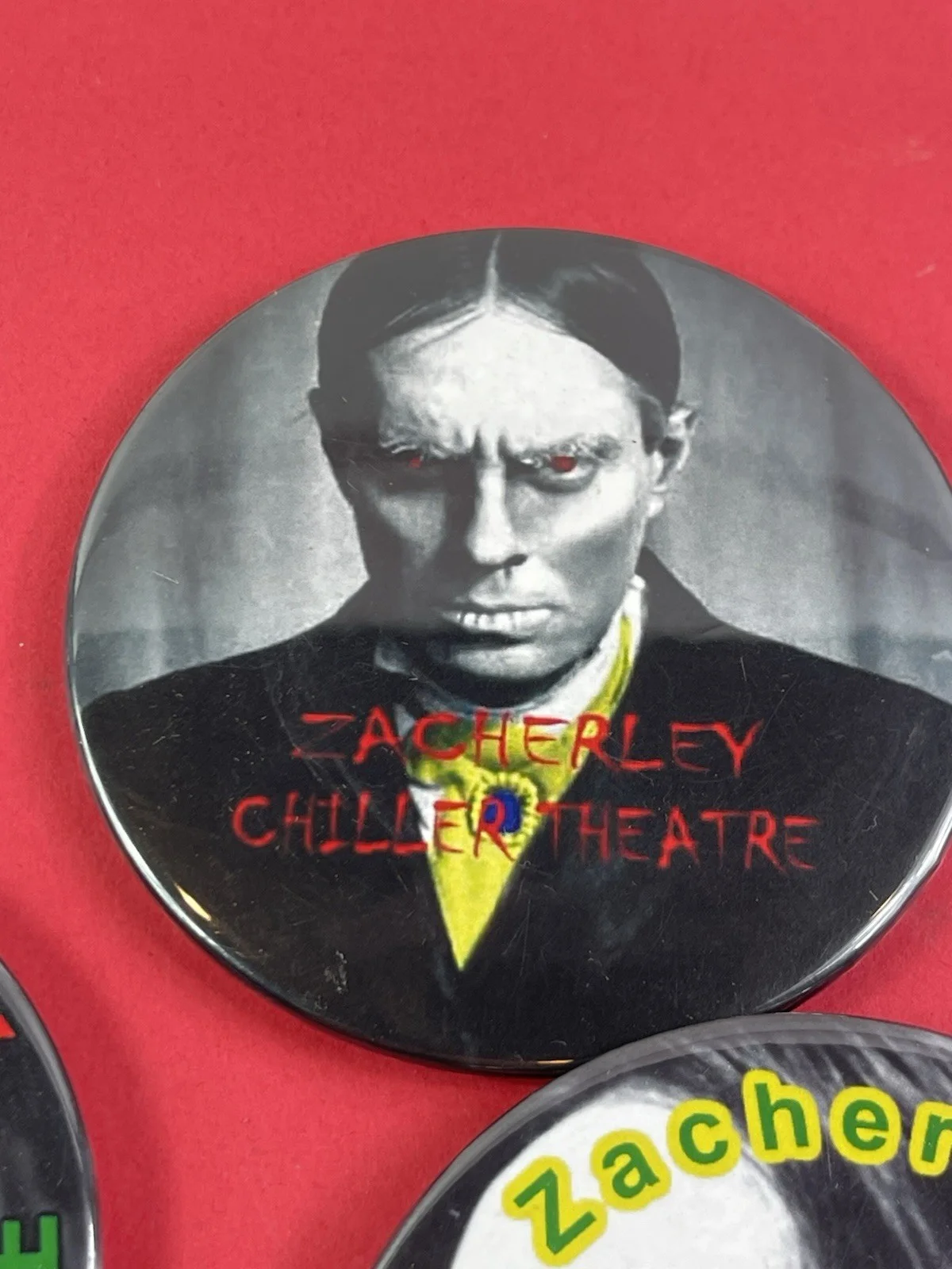 Zacherley — John Zacherley Horror TV Host RadioChiller Theatre Channel 73 Pinback Lot, изображение 2