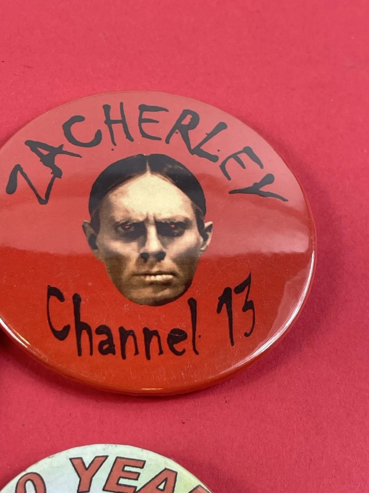 Zacherley — John Zacherley Horror TV Host RadioChiller Theatre Channel 73 Pinback Lot, изображение 5