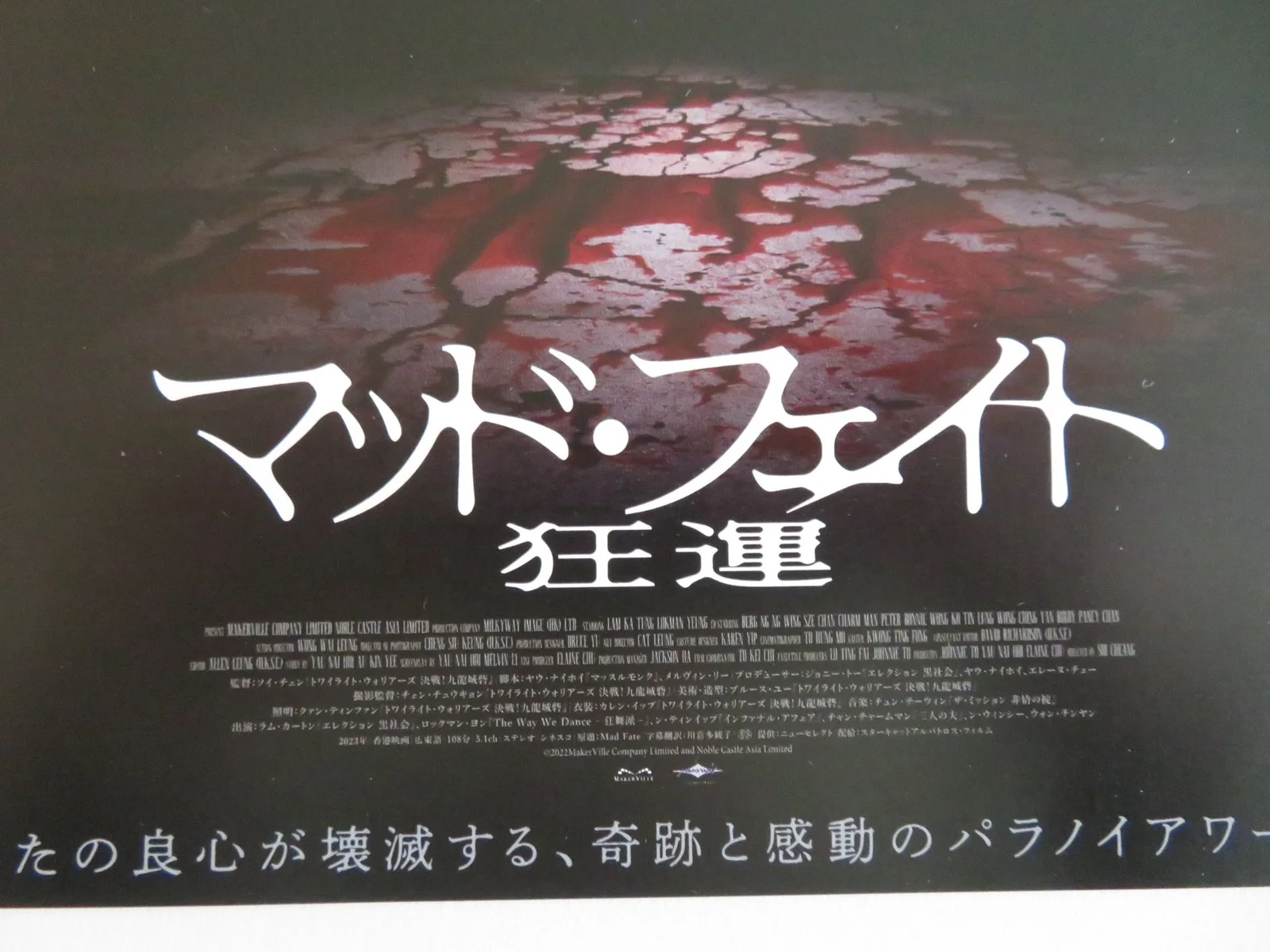 MAD FATE JAPANESE CHIRASHI (B5) POSTER KA-TUNG LAM LOK MAN YEUNG 2023, изображение 2