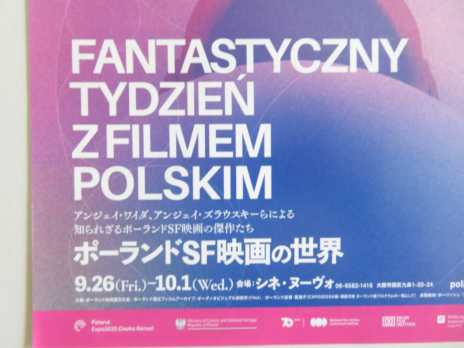 FANTASTIC WEEK WITH POLISH FILM JAPANESE CHIRASHI (B5) POSTER A. CHYRA 2025, изображение 2