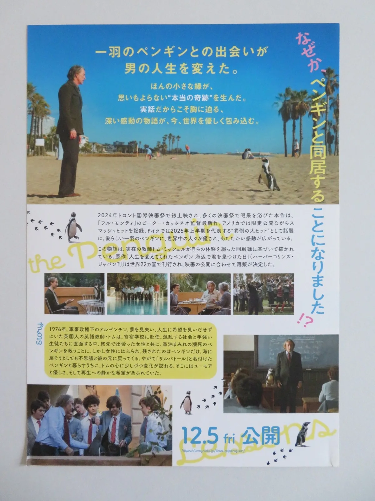THE PENGUIN LESSONS JAPANESE CHIRASHI (B5) POSTER STEVE COOGAN PRICE 2024, изображение 3