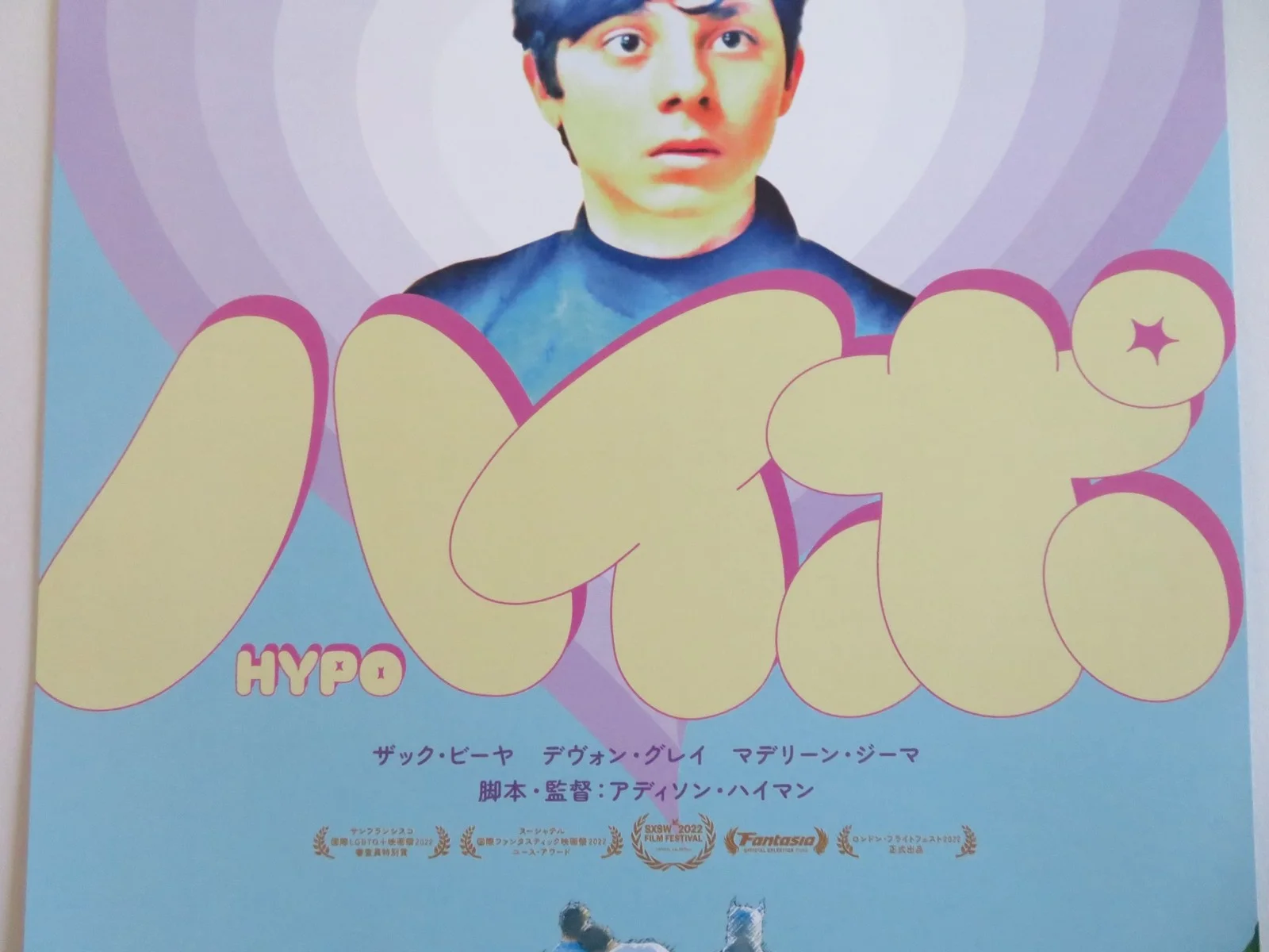 HYPOCHRONDRIAC JAPANESE CHIRASHI (B5) POSTER ZACH VILLA DEVON GRAYE 2022, изображение 2
