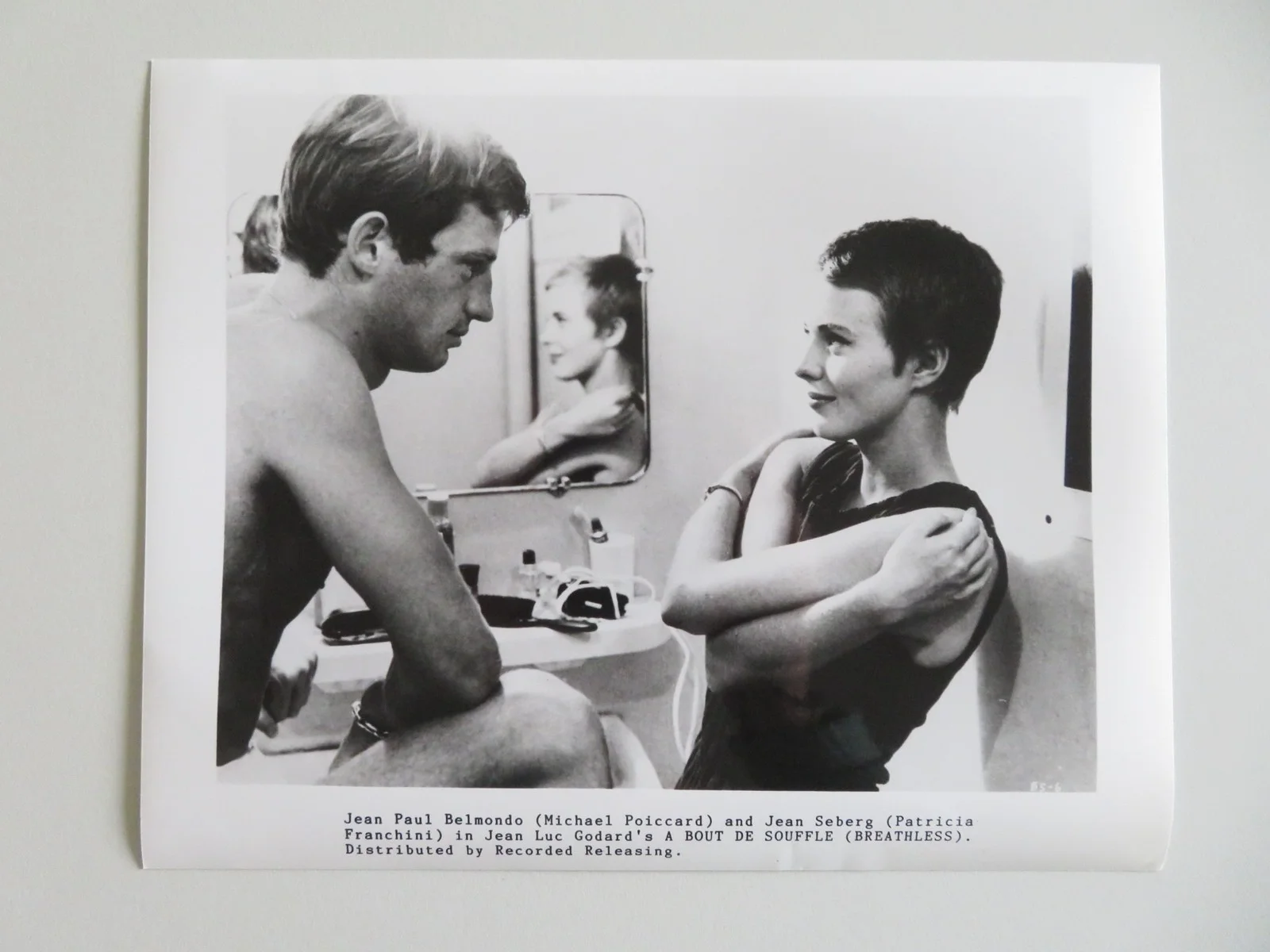 BREATHLESS MOVIE STILL PHOTO LOT OF 5 JEAN SEBERG JEAN PAUL BELMONDO, изображение 5