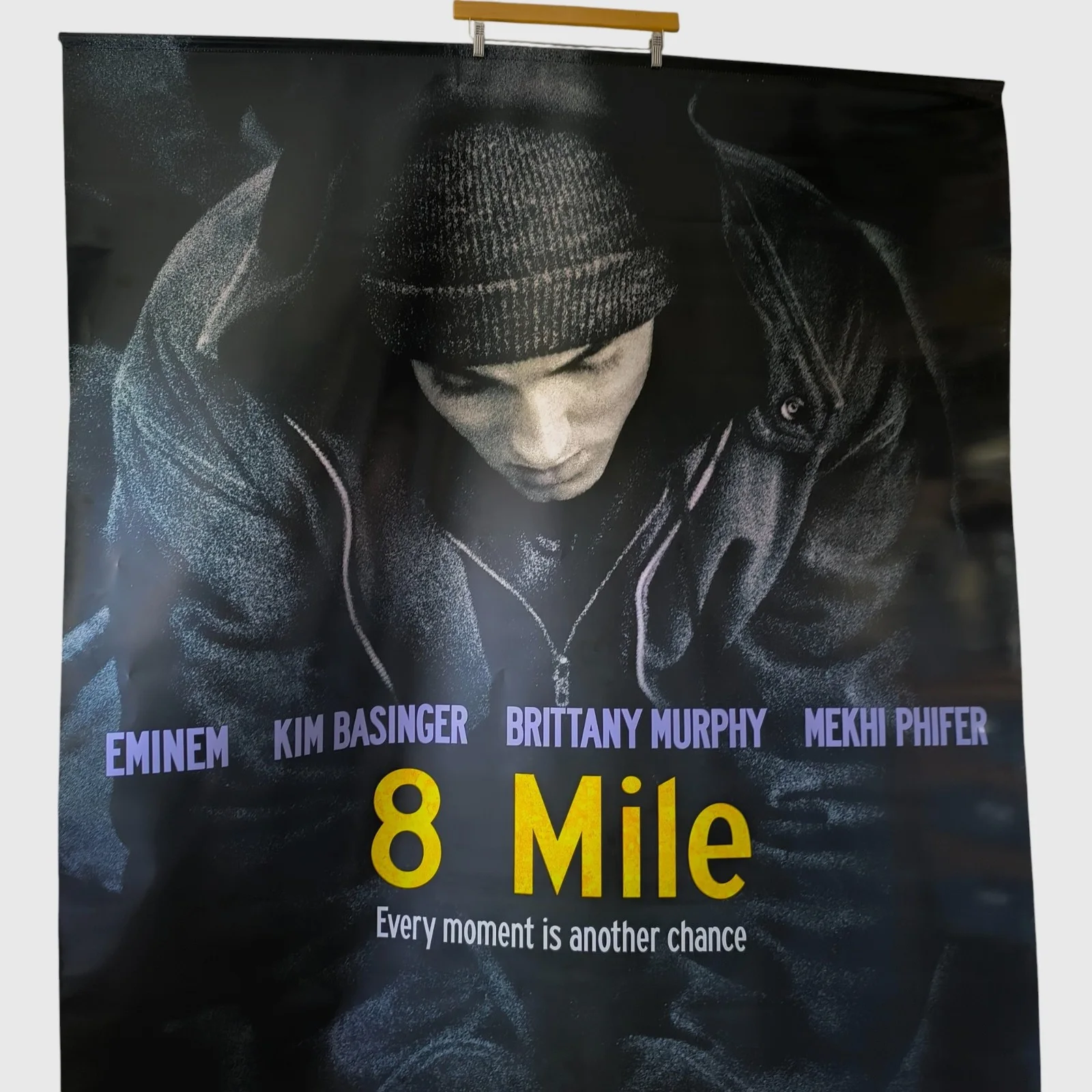 Eminem 8 Mile 2002 Promo Poster, Original Vinyl Film Movie Banner, 150cm x 236cm, изображение 4