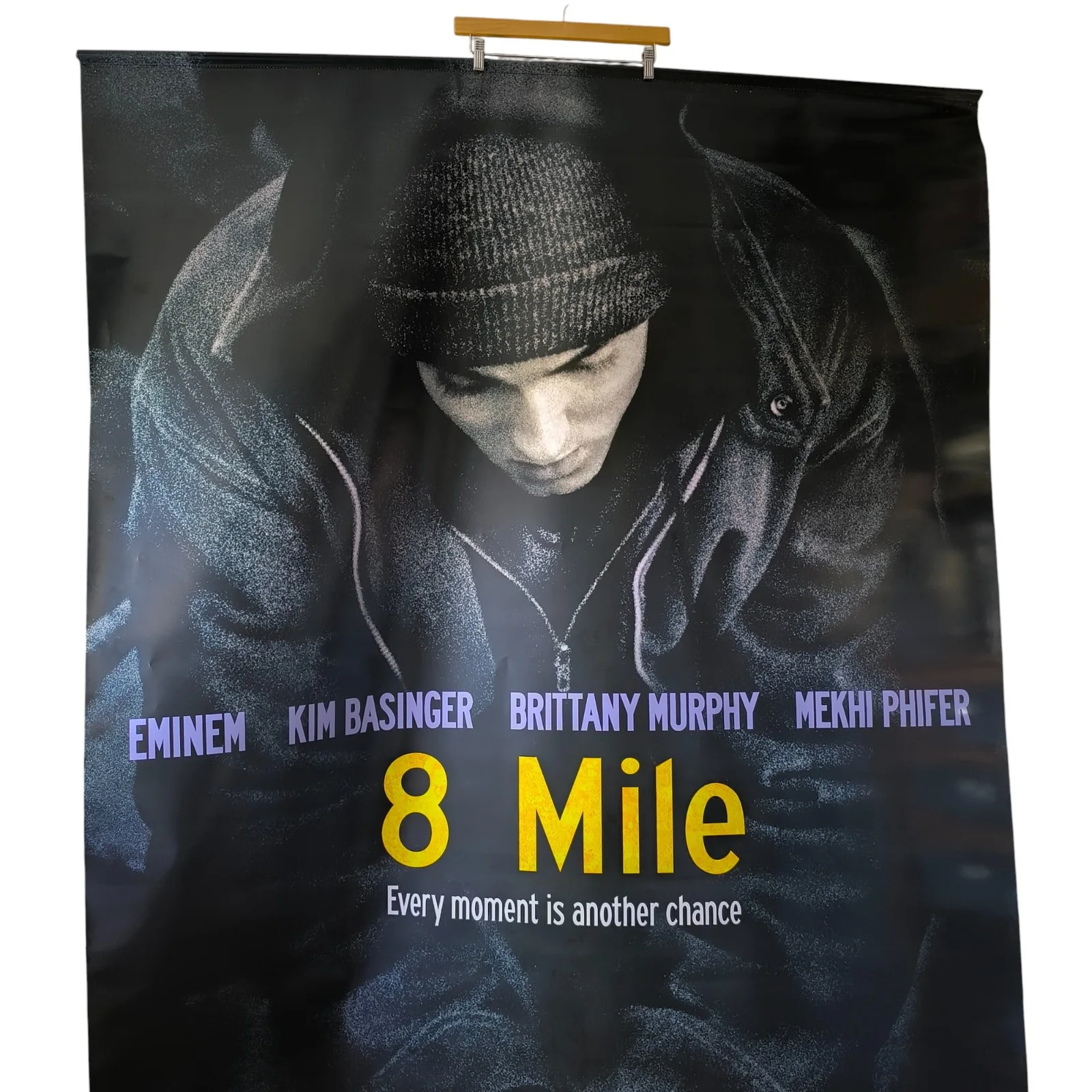 Eminem 8 Mile 2002 Promo Poster, Original Vinyl Film Movie Banner, 150cm x 236cm, изображение 5