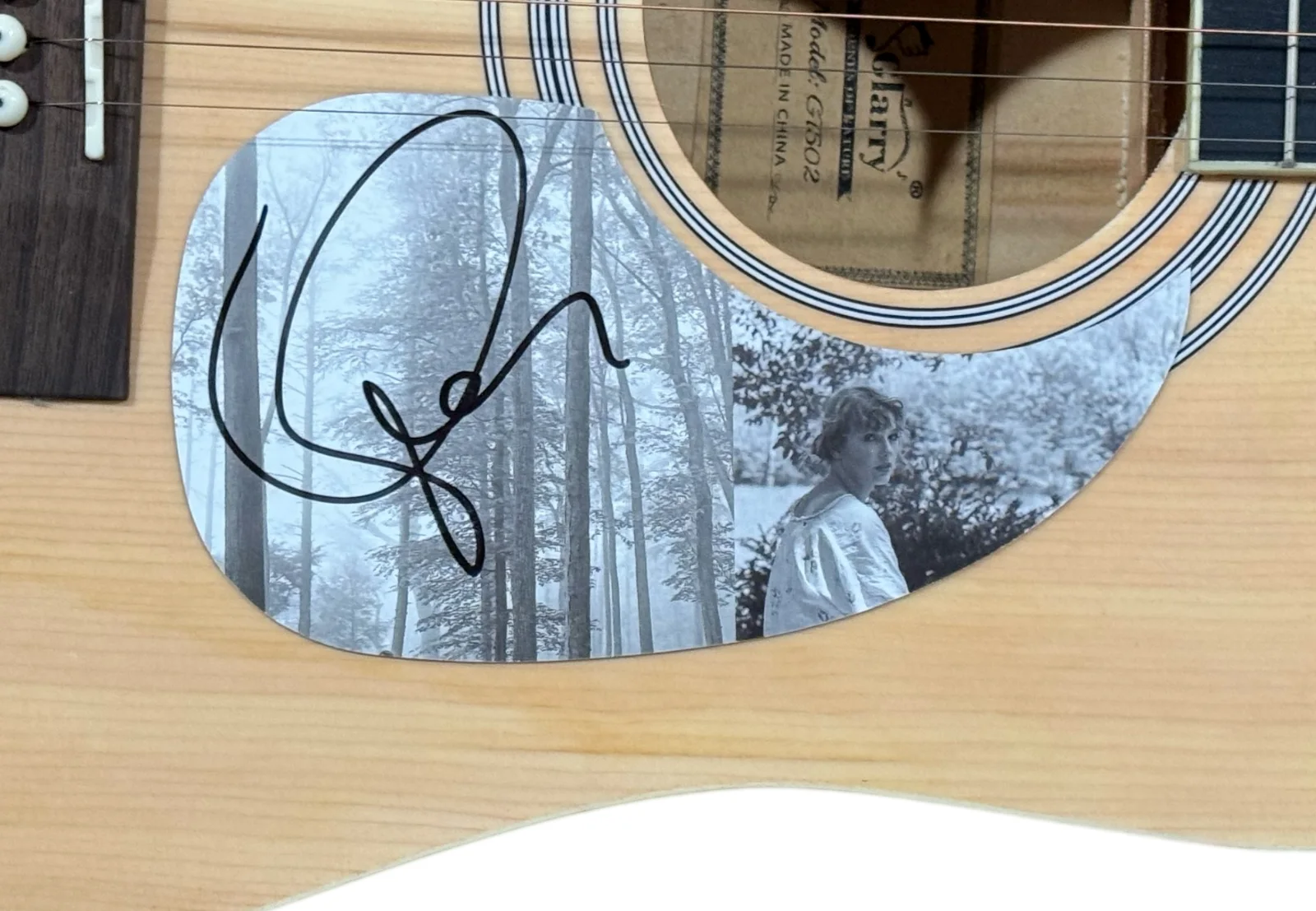 Taylor Swift Signed Autograph Full Size Acoustic Guitar Folklore 1989 TTPD ACOA, изображение 5