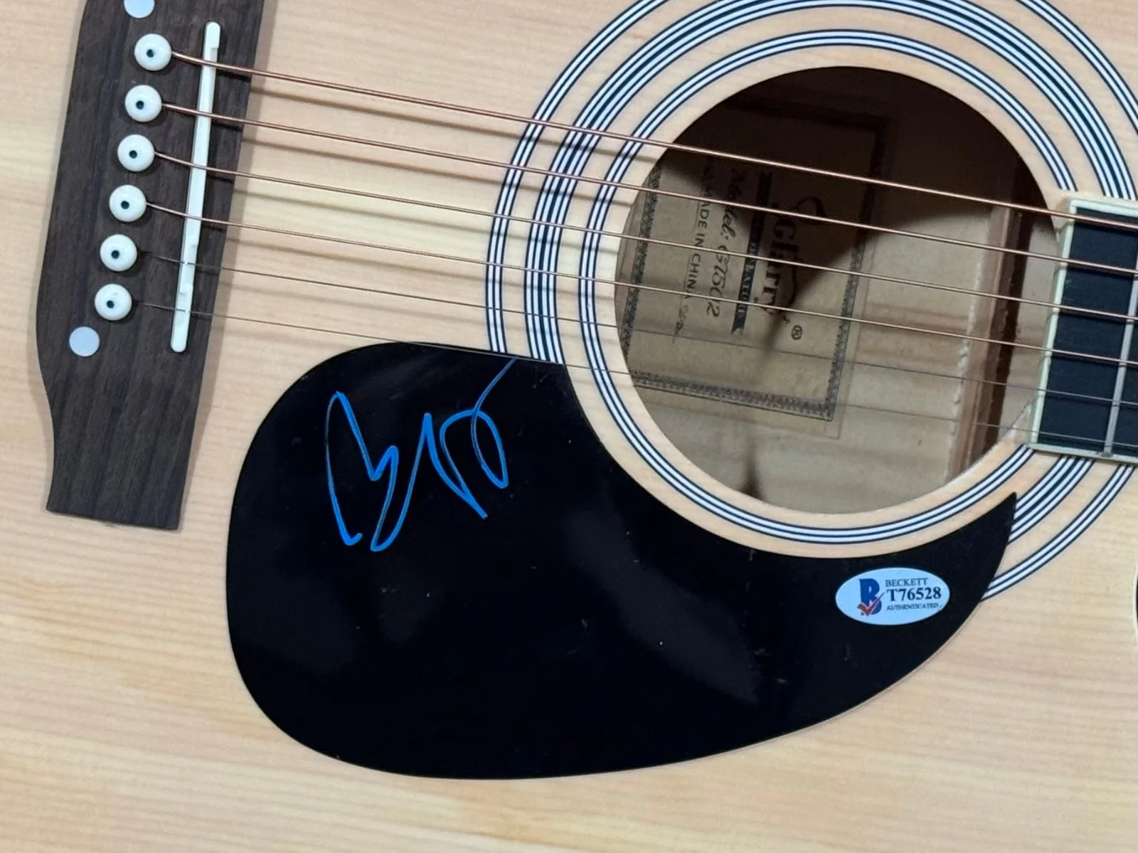 Brad Paisley Signed Acoustic Guitar Full Size Autograph Country Star Beckett COA, изображение 3