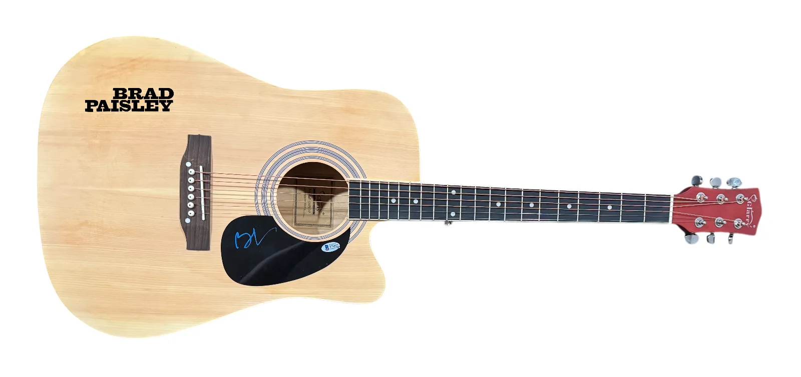 Brad Paisley Signed Acoustic Guitar Full Size Autograph Country Star Beckett COA, изображение 4