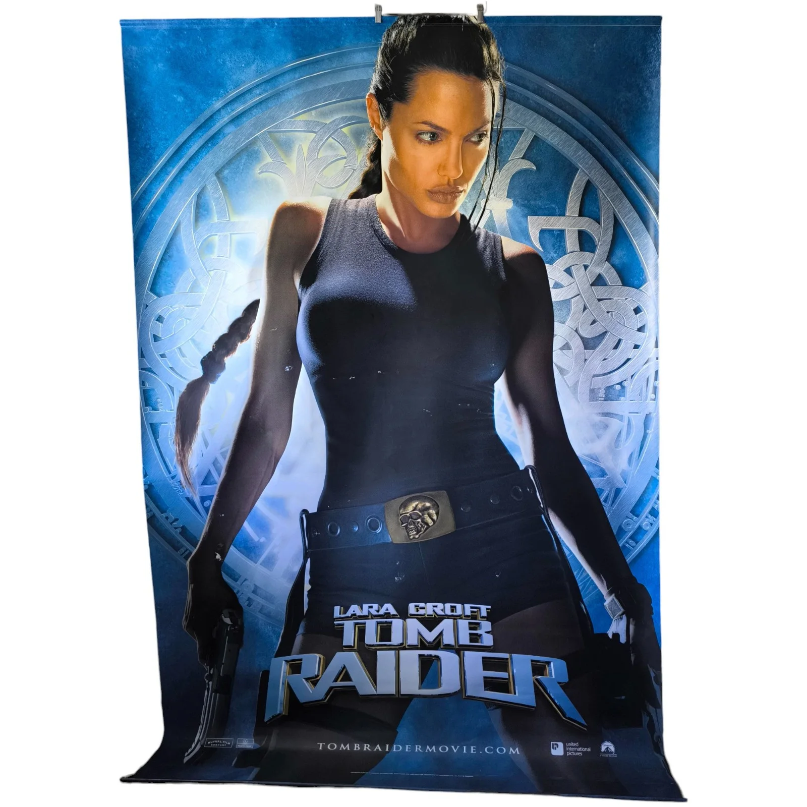 Lara Croft Tomb Raider 2001 Angelina Jolie Vinyl Movie Banner, 150cm x 238cm, изображение 2