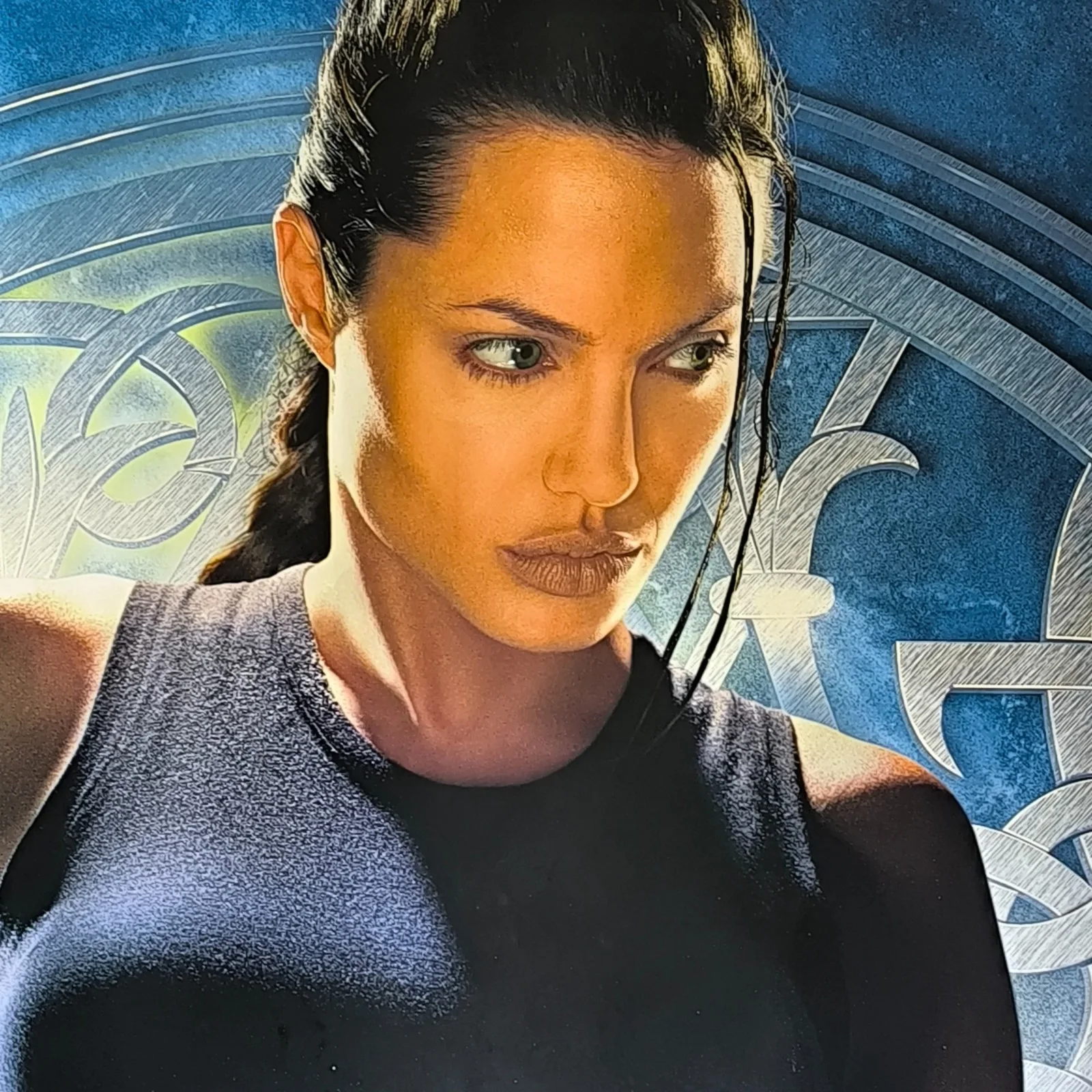 Lara Croft Tomb Raider 2001 Angelina Jolie Vinyl Movie Banner, 150cm x 238cm, изображение 3