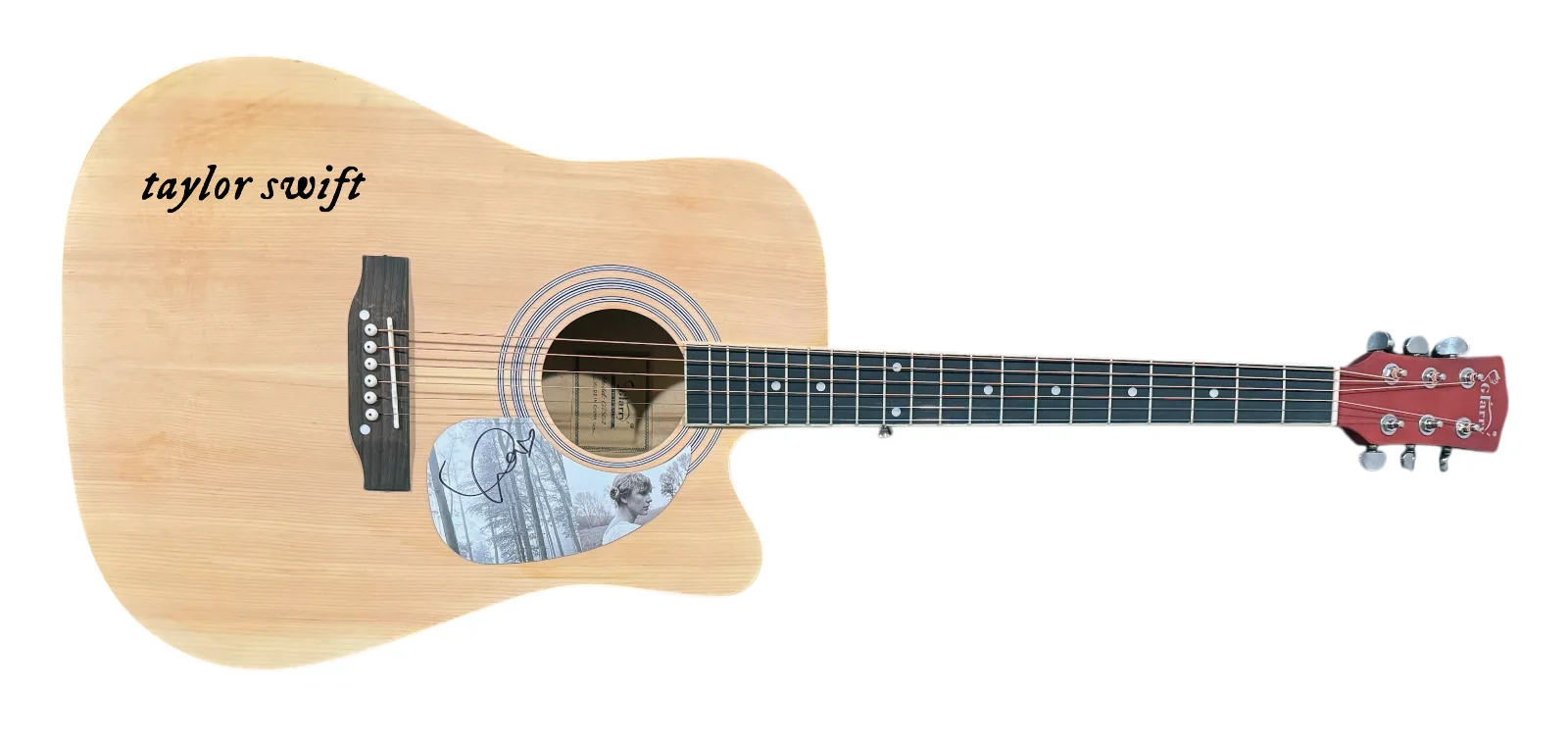 Taylor Swift Signed Autograph Full Size Acoustic Guitar Folklore 1989 TTPD ACOA, image 2
