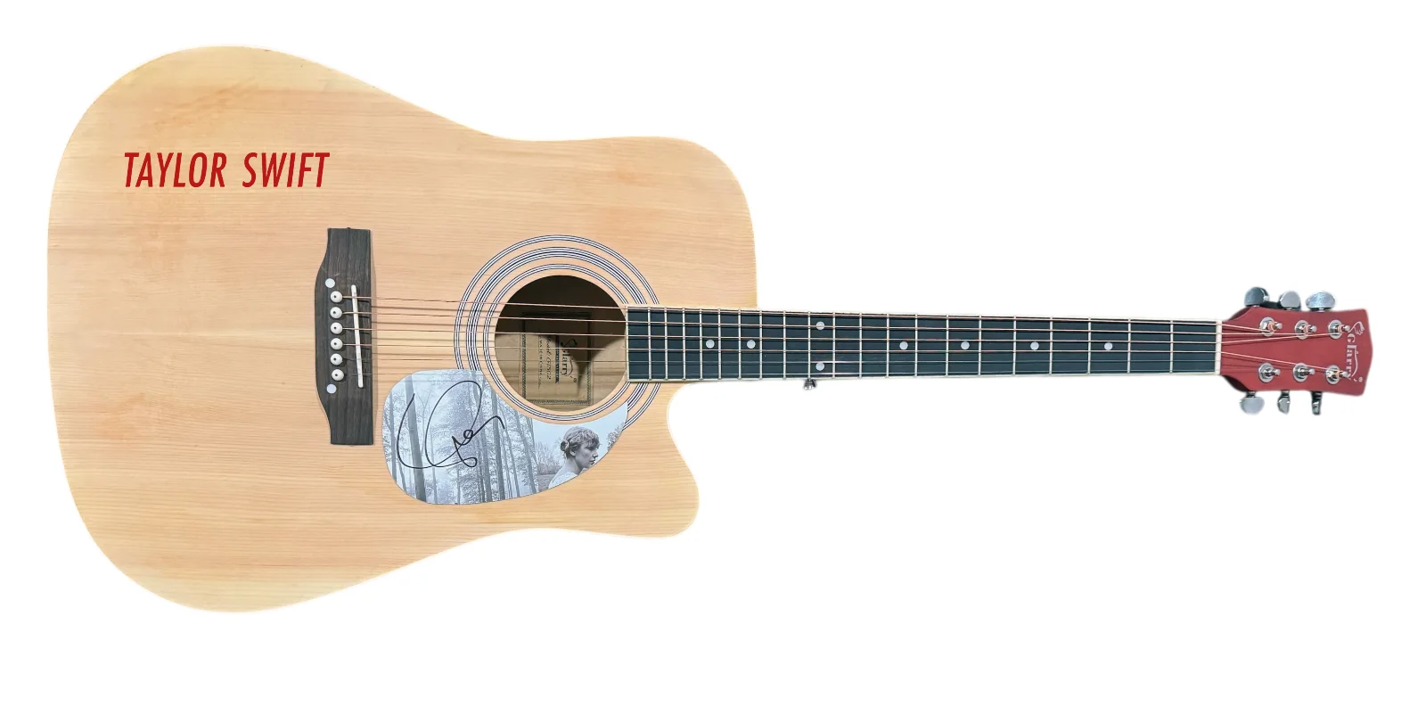 Taylor Swift Signed Autograph Full Size Acoustic Guitar Folklore 1989 TTPD ACOA, image 2
