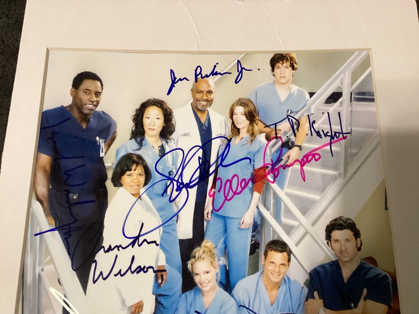 Ellen Pompeo, Sandra Oh — GREYS ANATOMY CAST SIGNED AUTOGRAPHED 8x10 PHOTO COA POMPEO HEIGL OH DEMPSEY + 5, изображение 4