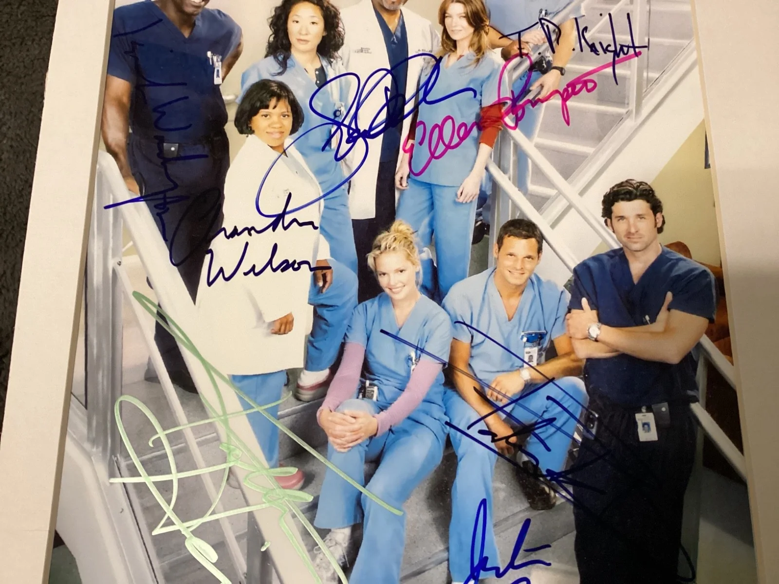 Ellen Pompeo, Sandra Oh — GREYS ANATOMY CAST SIGNED AUTOGRAPHED 8x10 PHOTO COA POMPEO HEIGL OH DEMPSEY + 5, изображение 5