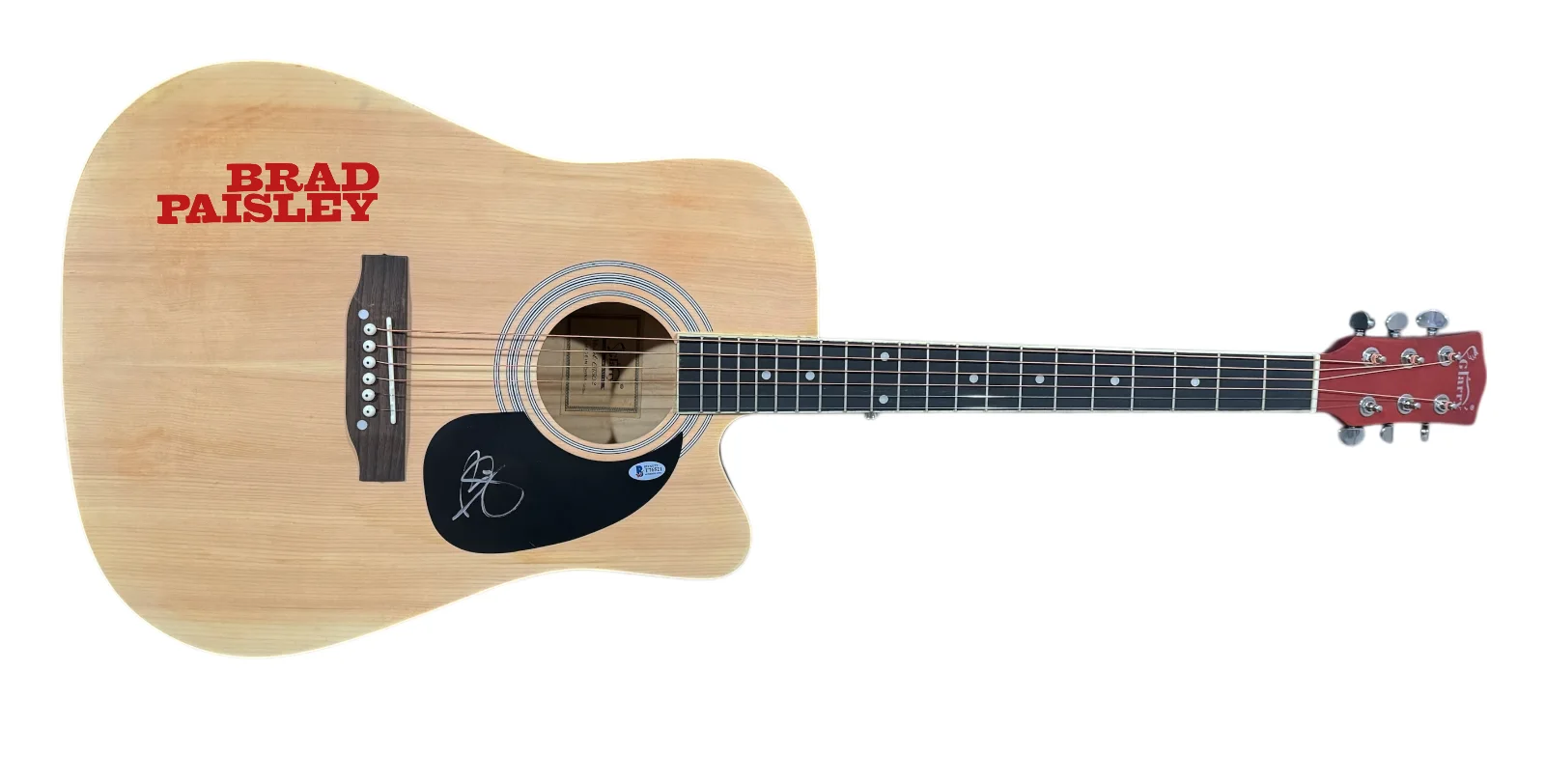 Brad Paisley Signed Acoustic Guitar Full Size Autograph Country Star Beckett COA, изображение 2