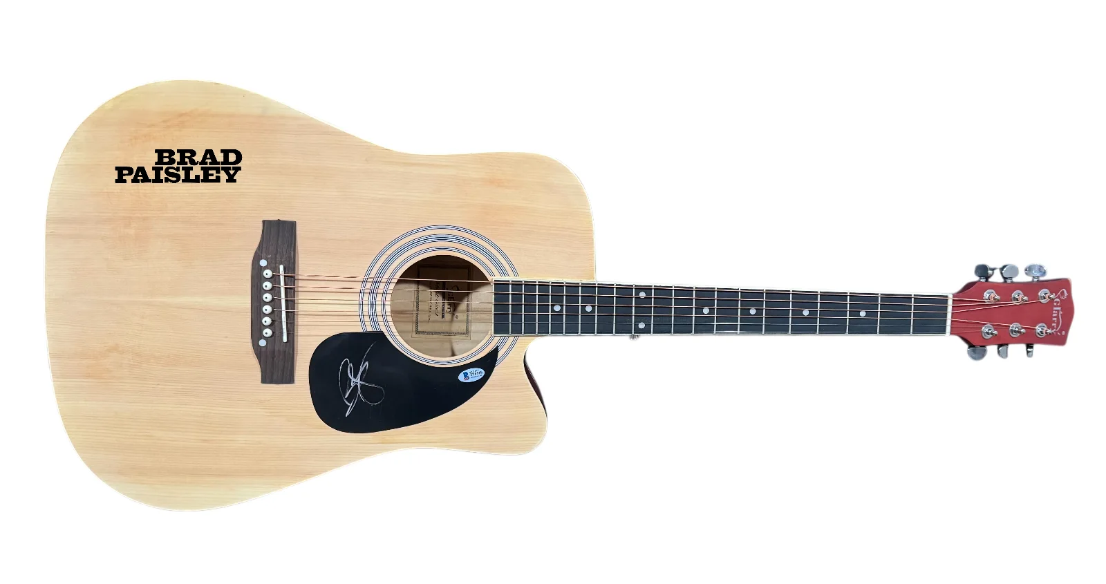Brad Paisley Signed Acoustic Guitar Full Size Autograph Country Star Beckett COA, image 5