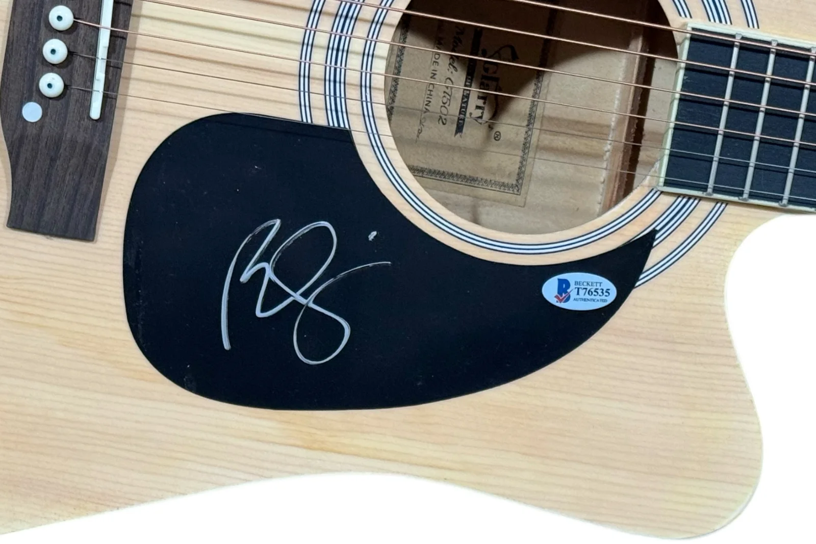 Brad Paisley Signed Acoustic Guitar Full Size Autograph Country Star Beckett COA, изображение 3