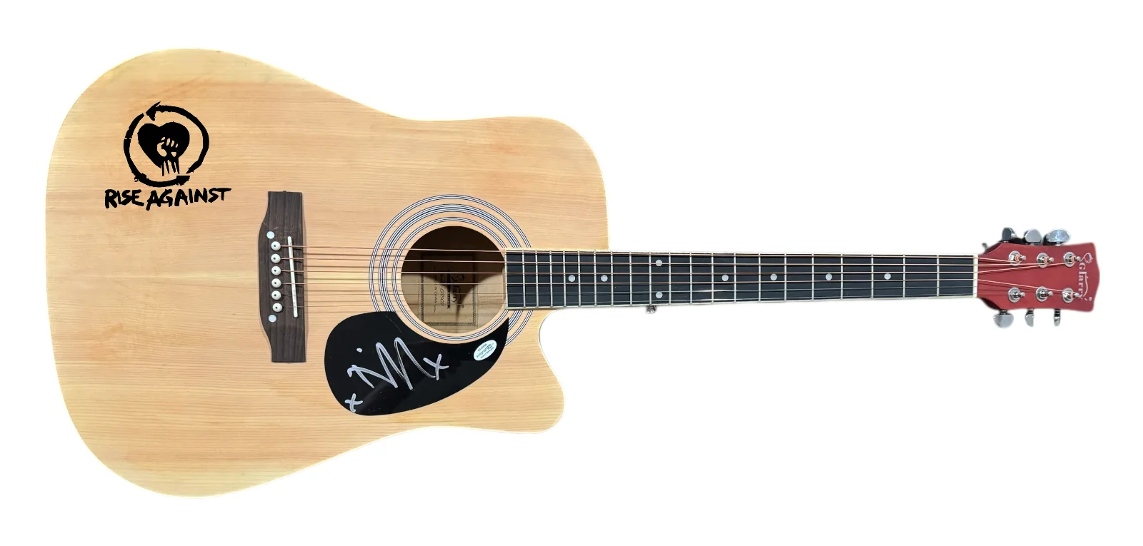 RISE AGAINST Tim McIlrath Signed Autograph Full Size Acoustic Guitar ACOA COA, изображение 2