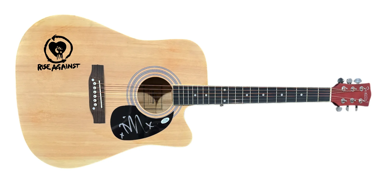 RISE AGAINST Tim McIlrath Signed Autograph Full Size Acoustic Guitar ACOA COA, изображение 5