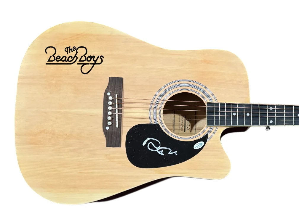 David Marks "The Beach Boys" Signed Autograph Full Size Acoustic Guitar ACOA COA, image 5