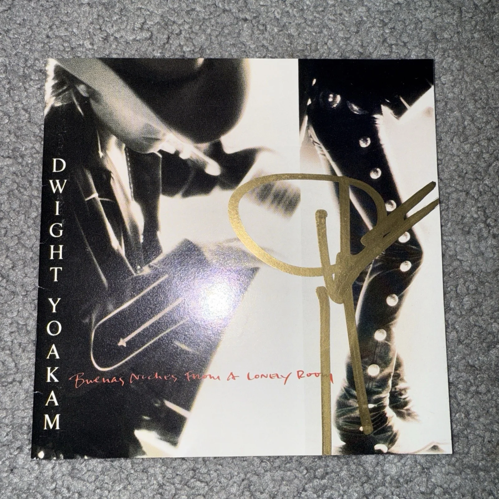 Dwight Yoakam AUTOGRAPH SIGNED Buenas Noches from a Lonely Room CD, image 3