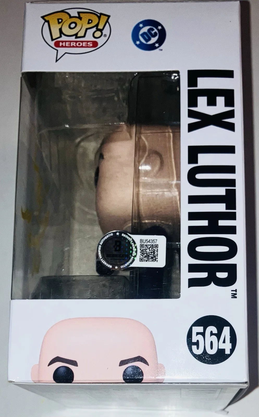 NICHOLAS HOULT SIGNED AUTOGRAPHED LEX LUTHOR SUPERMAN FUNKO POP 564 BAS COA RARE, изображение 2
