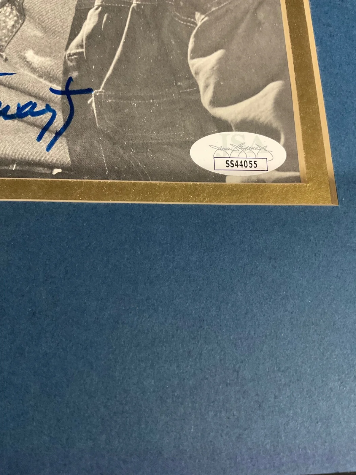 DECEASED ACTOR JIMMY STEWART SIGNED 10x12 DOUBLE MATTED B/W PHOTO JSA SS44055, image 3