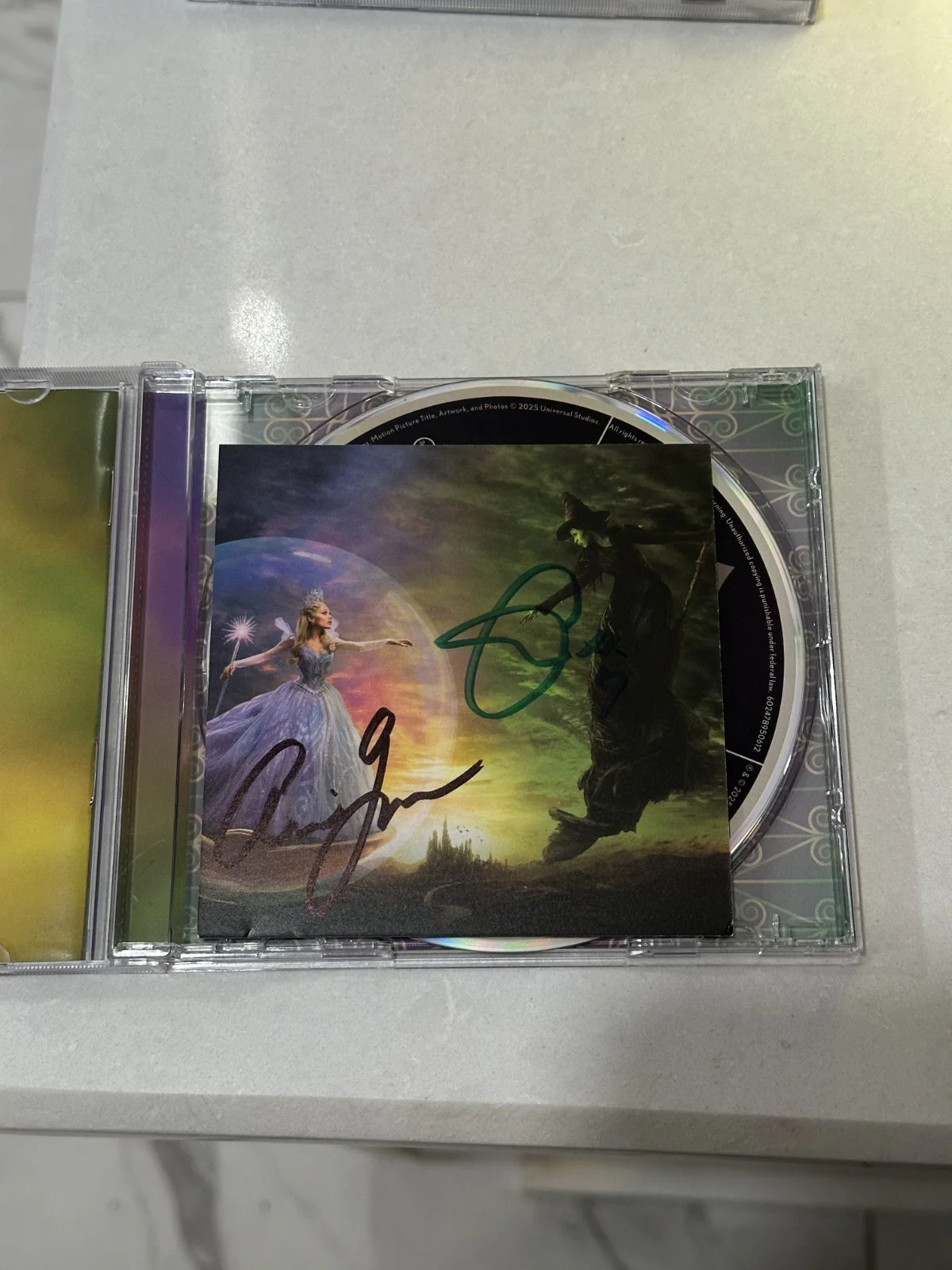 Wicked: For Good The Soundtrack CD signed insert FULL SIGNATURE, image 3