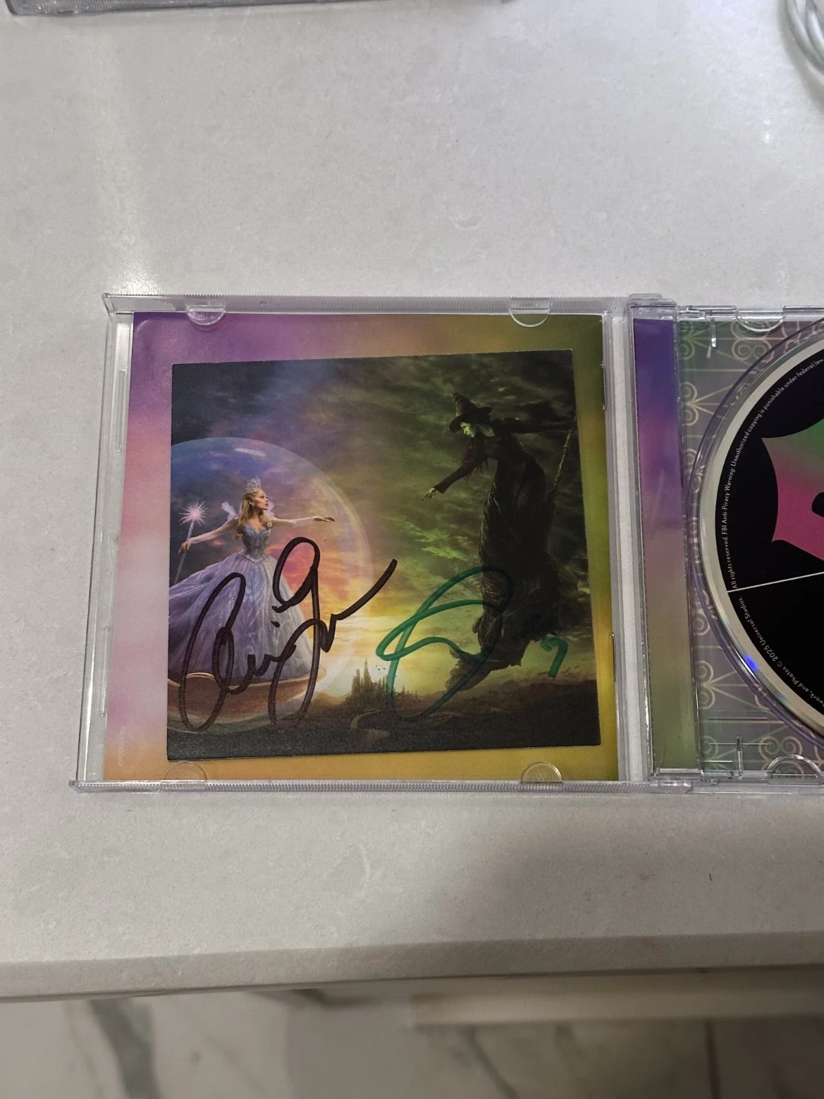 Wicked: For Good The Soundtrack CD signed insert FULL SIGNATURE, image 4