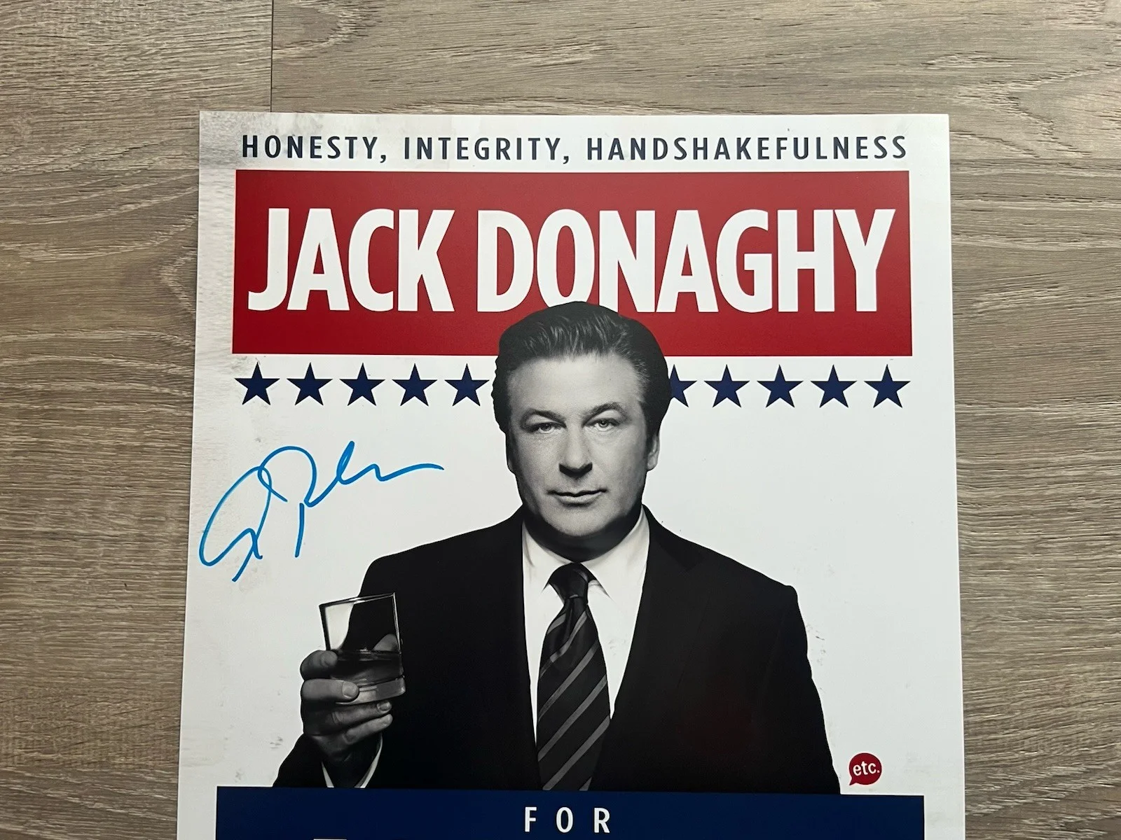 Alec Baldwin — Alec Baldwin Signed 30 Rock 11x14 Photo JSA COA Jack Donaghy, изображение 3