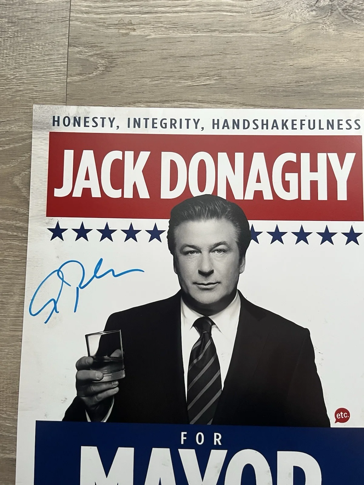 Alec Baldwin — Alec Baldwin Signed 30 Rock 11x14 Photo JSA COA Jack Donaghy, изображение 5