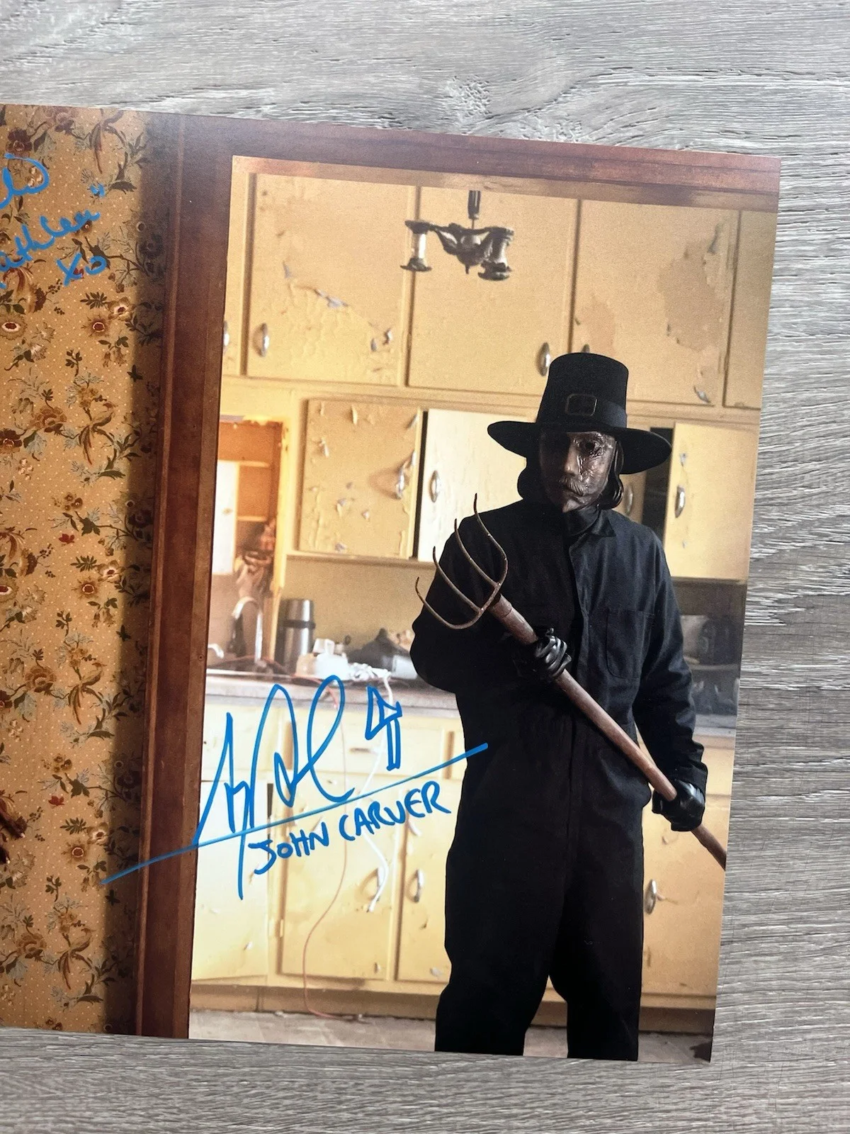 Karen Cliche Alex Armbruster Signed Thanksgiving 11x14 Photo JSA COA John Carver, изображение 4