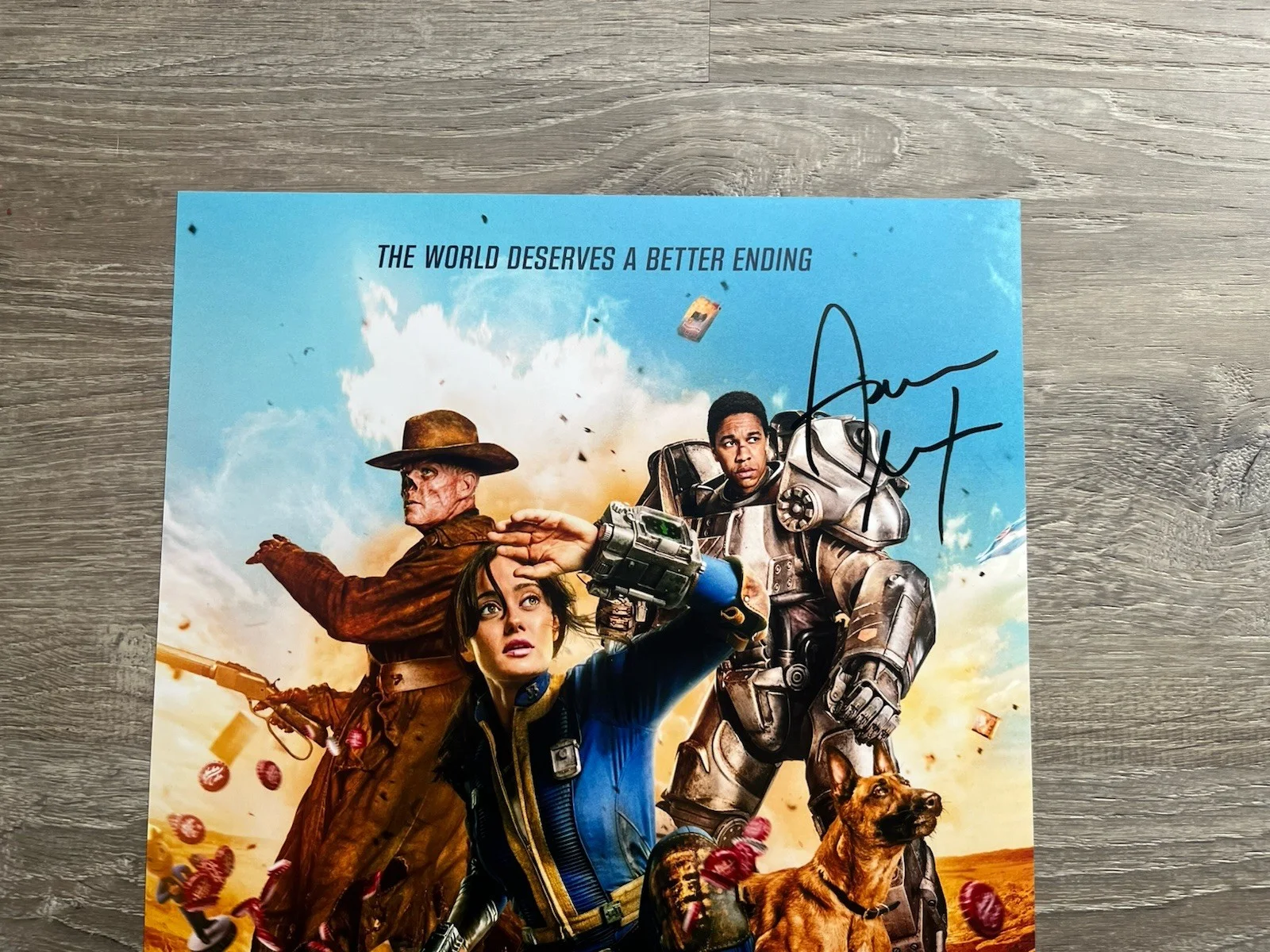 Aaron Moten — Aaron Moten Signed Fallout 11x17 Photo Beckett COA Maximus, image 3